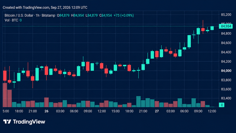 Bitcoin Rebounds as Buyers Push Price Near $85,000