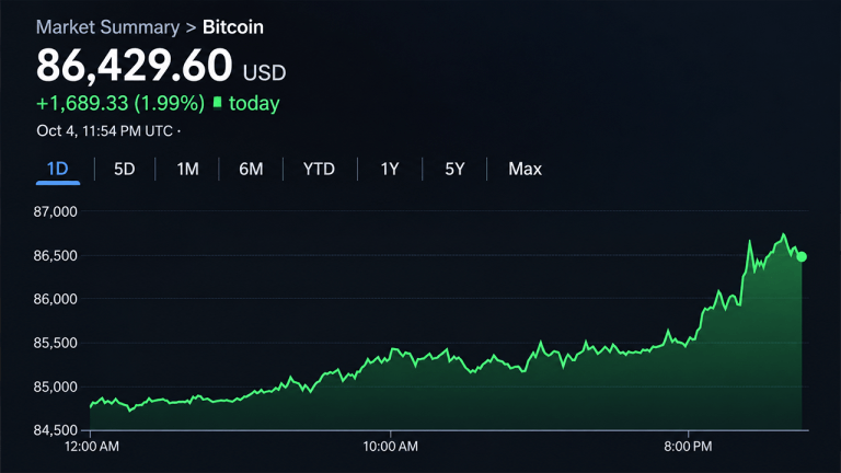 Bitcoin Approaches $87,000 as Bulls Set Sights on $94,000