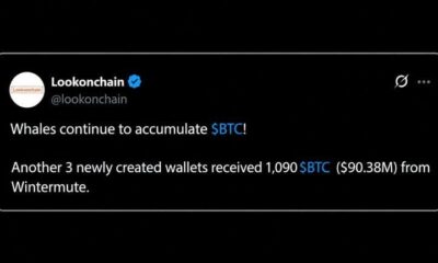 Unidentified Whale Moves $90 Million in Bitcoin Out of Wintermute