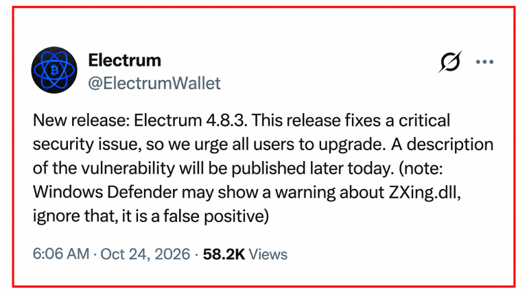 Electrum Wallet Attack Concealed Bitcoin Theft Through Inflated Fees